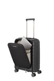 Travelite Mooby S Front pocket Black kufr + kosmetická taštička zdarma