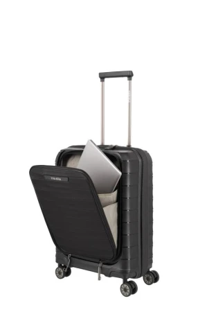 Travelite Mooby S Front pocket Black kufr + kosmetická taštička zdarma