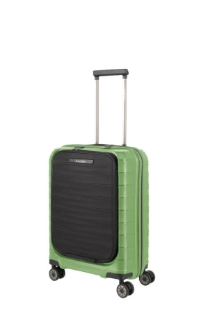 Travelite Mooby S Front pocket Green kufr + kosmetická taštička zdarma Travelite Mooby S Front pocket Green kufr + kosmetická taštička zdarma