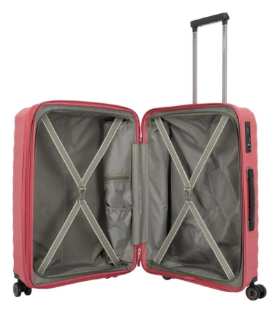 Travelite Mooby S, M, L červená sada kufrů