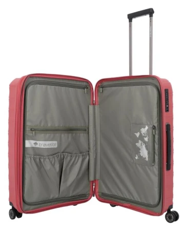 Travelite Mooby S, M, L červená sada kufrů
