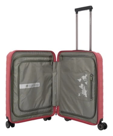 Travelite Mooby S Red kufr + kosmetická taštička zdarma