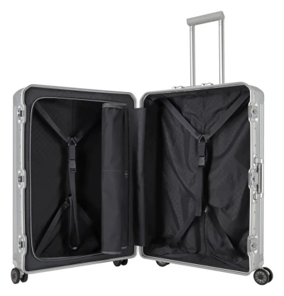 Travelite Next 2.0 L stříbrný cestovní kufr