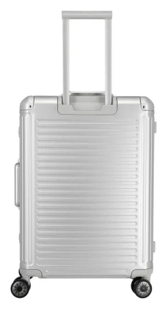 Travelite Next 2.0 M stříbrný cestovní kufr