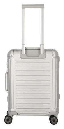Travelite Next 2.0 S Front pocket stříbrný kabinový kufr