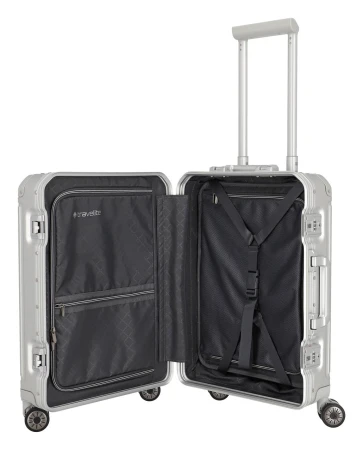Travelite Next 2.0 S stříbrný kabinový kufr