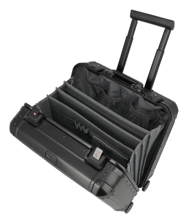 Travelite Next Business Wheeler 4w černý kabinový kufr
