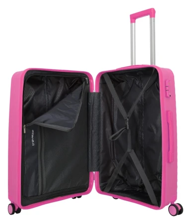 Travelite Pacific M růžový cestovní kufr