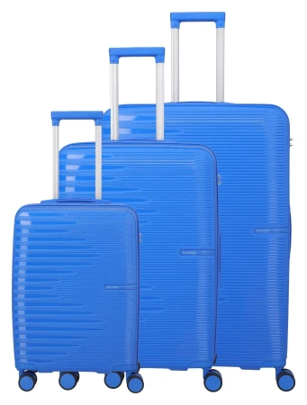 Travelite Pacific S, M, L modrá sada kufrů