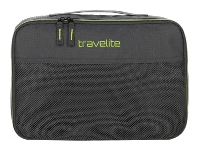 Travelite Packing Cubes S, M, L antracitová sada cestovních organizérů