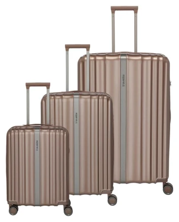 Travelite Paros 4w S, M, L Cappuccino sada kufrů