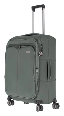 Travelite Priima M Olive kufr + kosmetická taštička zdarma
