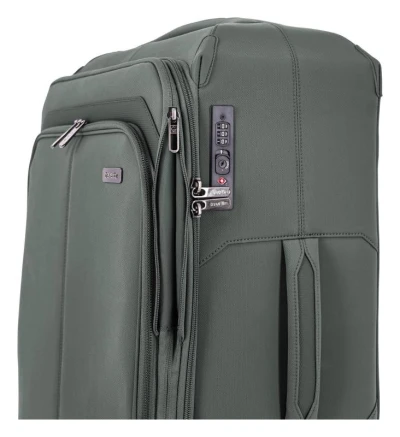 Travelite Priima M Olive kufr + kosmetická taštička zdarma