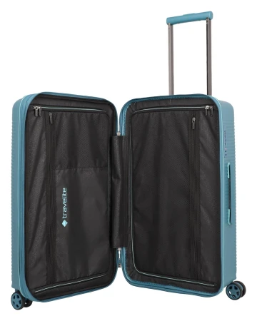 Travelite Roomer Trunk M tyrkysový cestovní kufr
