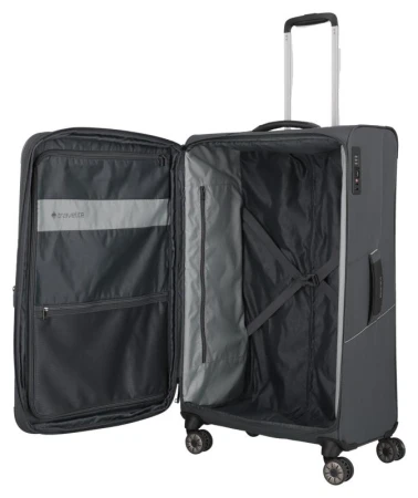 Travelite Skaii 4w L Anthracite kufr + kosmetická taštička zdarma