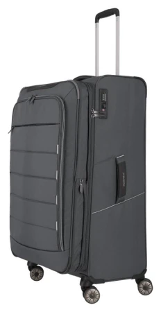 Travelite Skaii 4w L Anthracite kufr + kosmetická taštička zdarma
