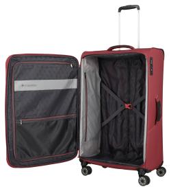 Travelite Skaii 4w L Red kufr + kosmetická taštička zdarma