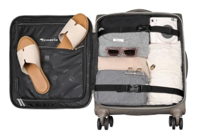 Travelite Tamaris Voyaage S šedohnědý kabinový kufr