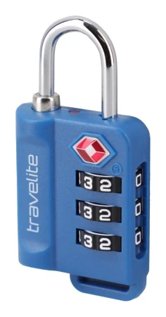 Travelite TSA Padlock modrý visací TSA zámek