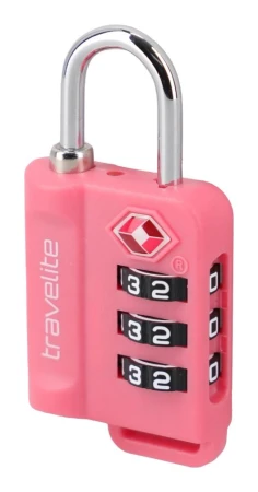 Travelite TSA Padlock růžový visací zámek