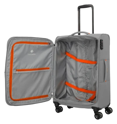 Travelite Umbria M kouřově šedý cestovní kufr