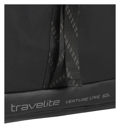 Travelite Venture Line Duffle L černá cestovní taška