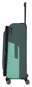 Travelite Viia 4w L Green kufr + kosmetická taštička zdarma