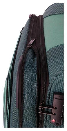 Travelite Viia 4w M Green kufr + kosmetická taštička zdarma