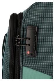 Travelite Viia 4w M Green kufr + kosmetická taštička zdarma