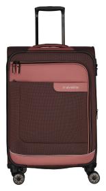 Travelite Viia 4w M Rose kufr + kosmetická taštička zdarma