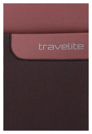 Travelite Viia 4w M Rose kufr + kosmetická taštička zdarma