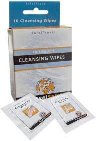 TravelSafe antibakteriálne obrúsky Cleansing Wipes