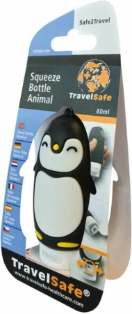 Travel Safe Squeeze Bottle Animal Tučňák dávkovací lahev