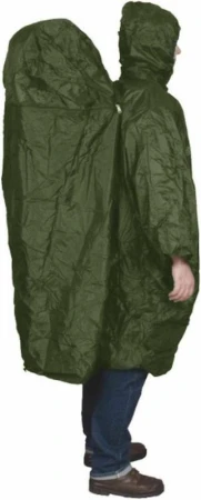 TravelSafe pláštěnka s kapsou na batoh Poncho olivová S/M TravelSafe pláštěnka s kapsou na batoh Poncho olivová S/M