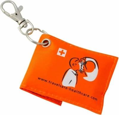 Travel Safe C.P.R. Bag oranžová resuscitační rouška