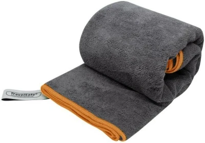 TravelSafe ručník Microfiber Terry Towel L charcoal/orange TravelSafe ručník Microfiber Terry Towel L charcoal/orange