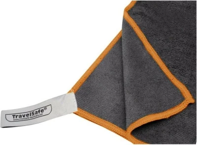 TravelSafe ručník Microfiber Terry Towel XL charcoal/orange