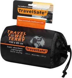 TravelSafe ručník Microfiber Terry Towel XL charcoal/orange