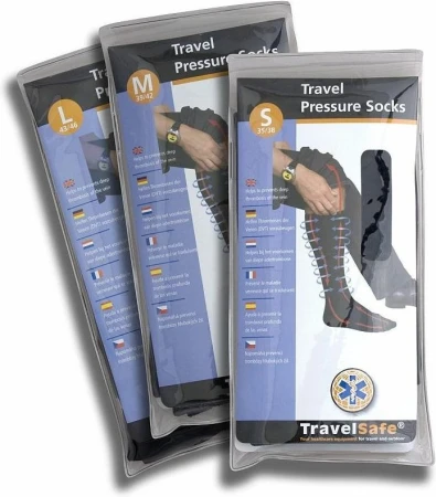 Travel Safe Travel černé M/39-42 kompresní podkolenky