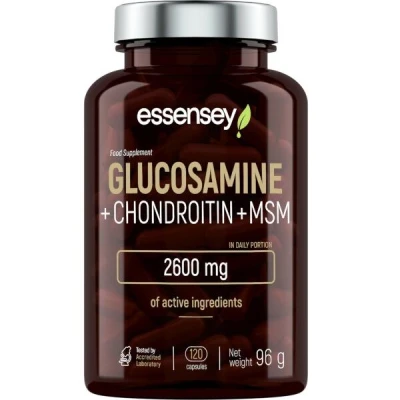 Trec Nutrition ESSENSEY Chondroitin + Glukosamin + MSM - 120 kapslí Trec Nutrition ESSENSEY Chondroitin + Glukosamin + MSM - 120 kapslí