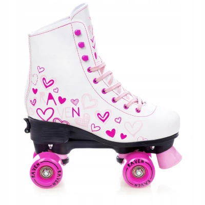 Raven Trista white/pink trekové brusle