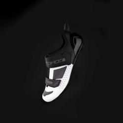 Force TRIA černo-bílé cyklistické tretry