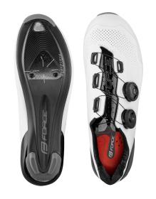 Force ROAD WARRIOR CARBON biele cyklistické tretry