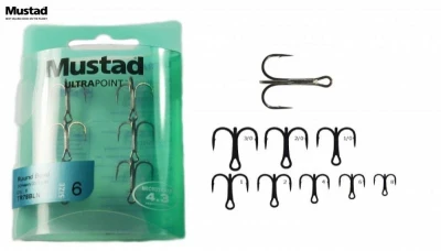 Trojháček Mustad Ultrapoint vel.4 / 6ks