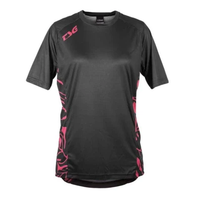 TSG Dres dámský Floral Jersey krátký rukáv dusty cedar černý
