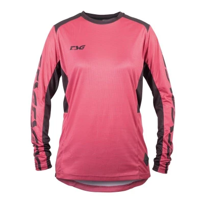 TSG Race Jersey Dusty Cedar Black dámský cyklistický dres s dlouhým rukávem