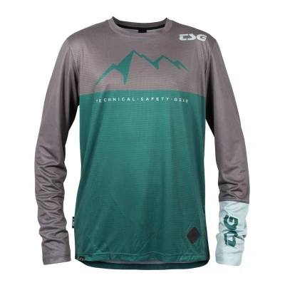 TSG Dres Explorer Jersey dlouhý rukáv šedo-zelený