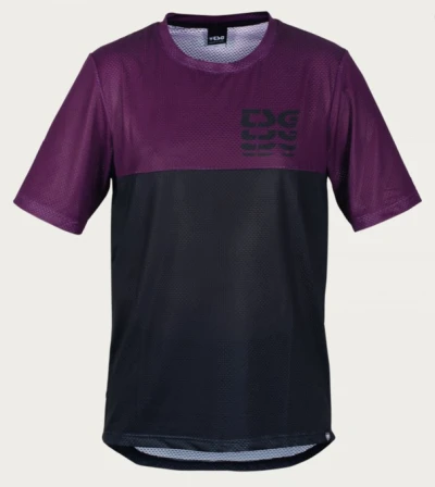 TSG Dres Grip Jersey krátký rukáv Black grape