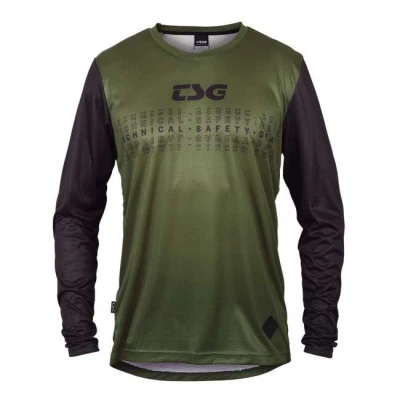 TSG Dres Waft Jersey dlouhý rukáv olivový