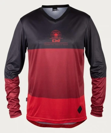 TSG Dres Waft Jersey dlouhý rukáv Red Globe